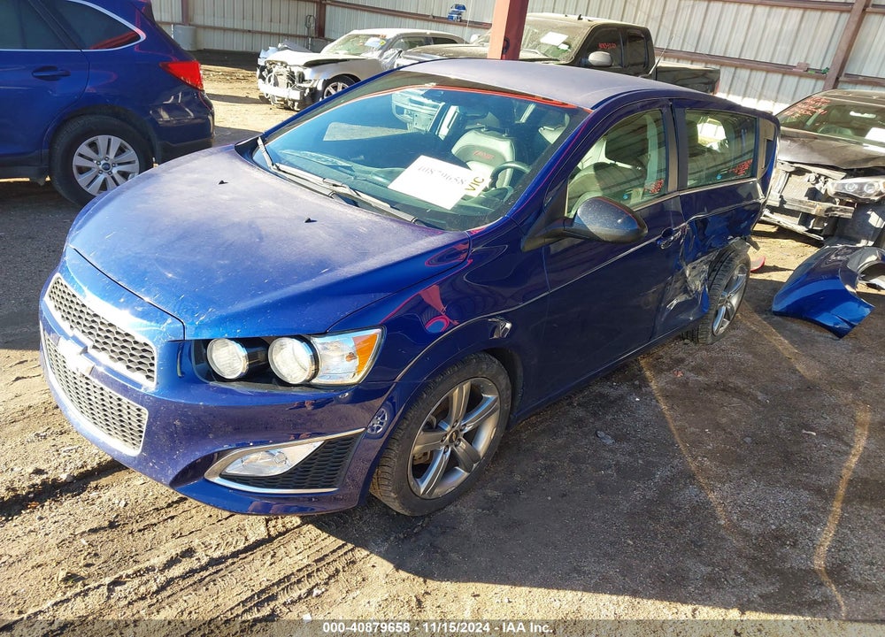 2014 CHEVROLET SONIC RS MANUAL VIN: 1G1JH6SB0E4126124