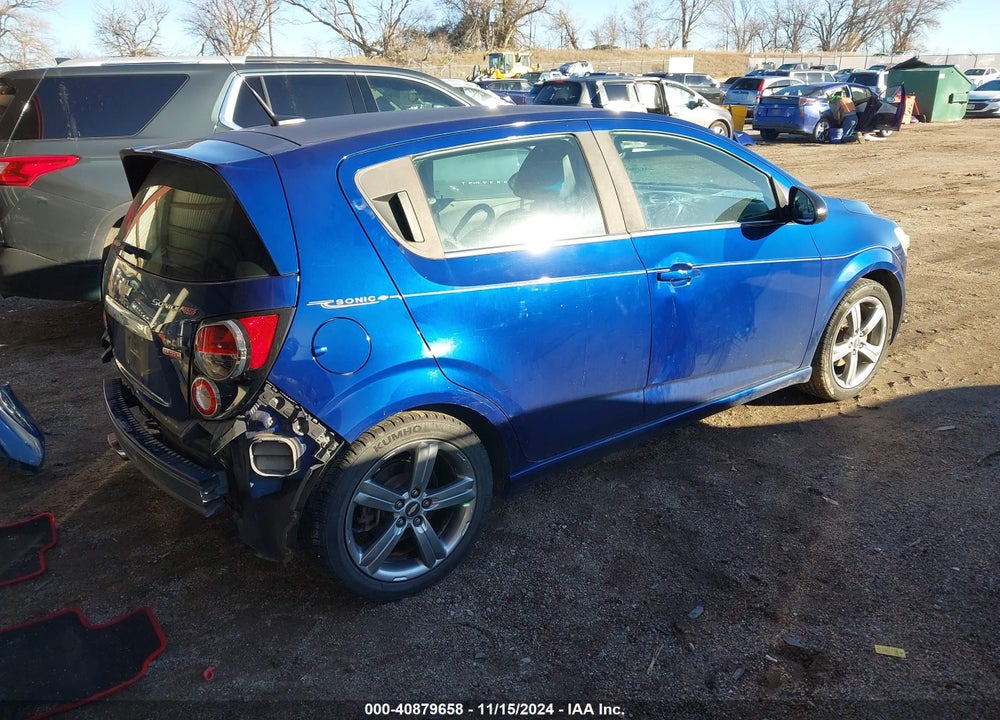 2014 CHEVROLET SONIC RS MANUAL VIN: 1G1JH6SB0E4126124