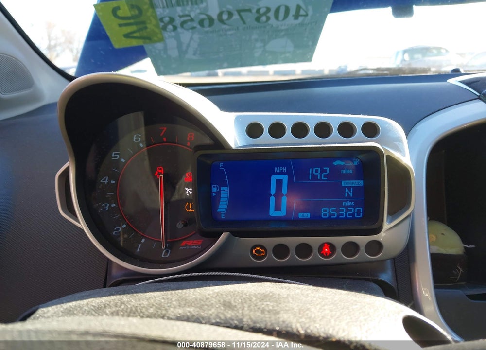 2014 CHEVROLET SONIC RS MANUAL VIN: 1G1JH6SB0E4126124