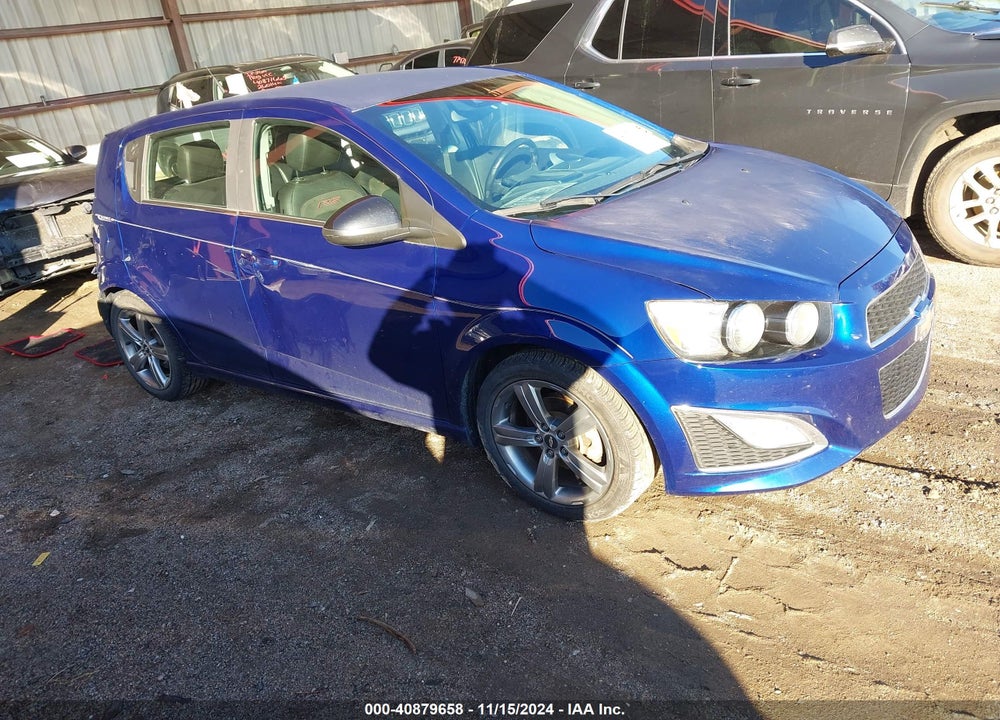 2014 CHEVROLET SONIC RS MANUAL VIN: 1G1JH6SB0E4126124