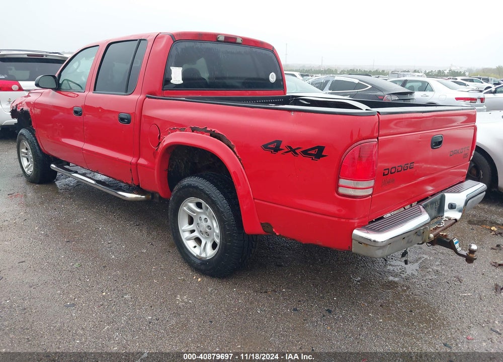 2003 DODGE DAKOTA SLT VIN: 1D7HG48N73S324843