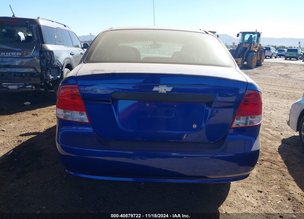 2006 CHEVROLET AVEO LS VIN: KL1TD56636B652416