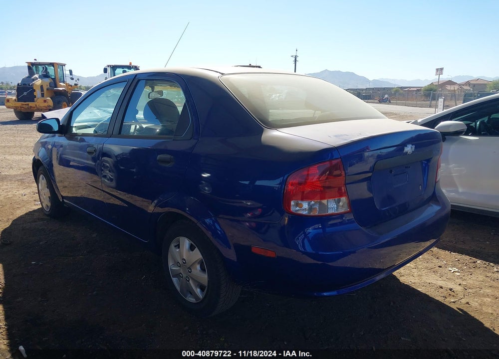 2006 CHEVROLET AVEO LS VIN: KL1TD56636B652416