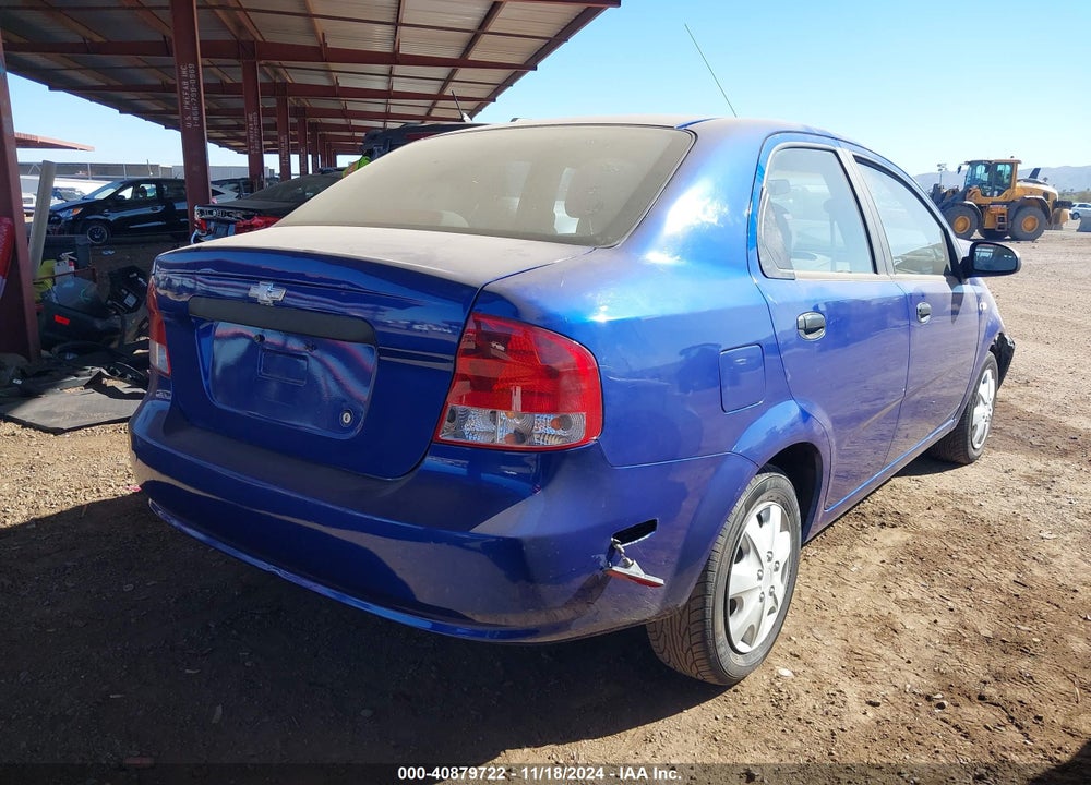 2006 CHEVROLET AVEO LS VIN: KL1TD56636B652416