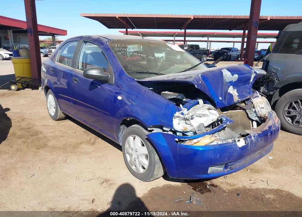 2006 CHEVROLET AVEO LS VIN: KL1TD56636B652416