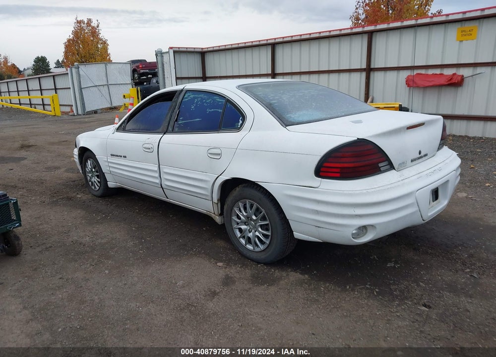 1999 PONTIAC GRAND AM SE1 VIN: 1G2NE52T3XM750690