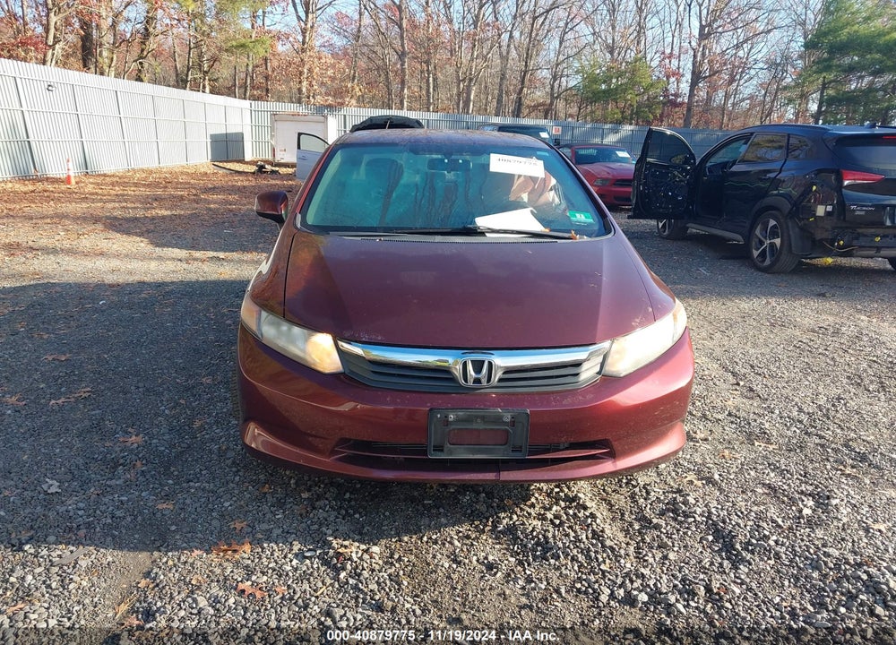 2012 HONDA CIVIC LX VIN: 19XFB2F54CE363352