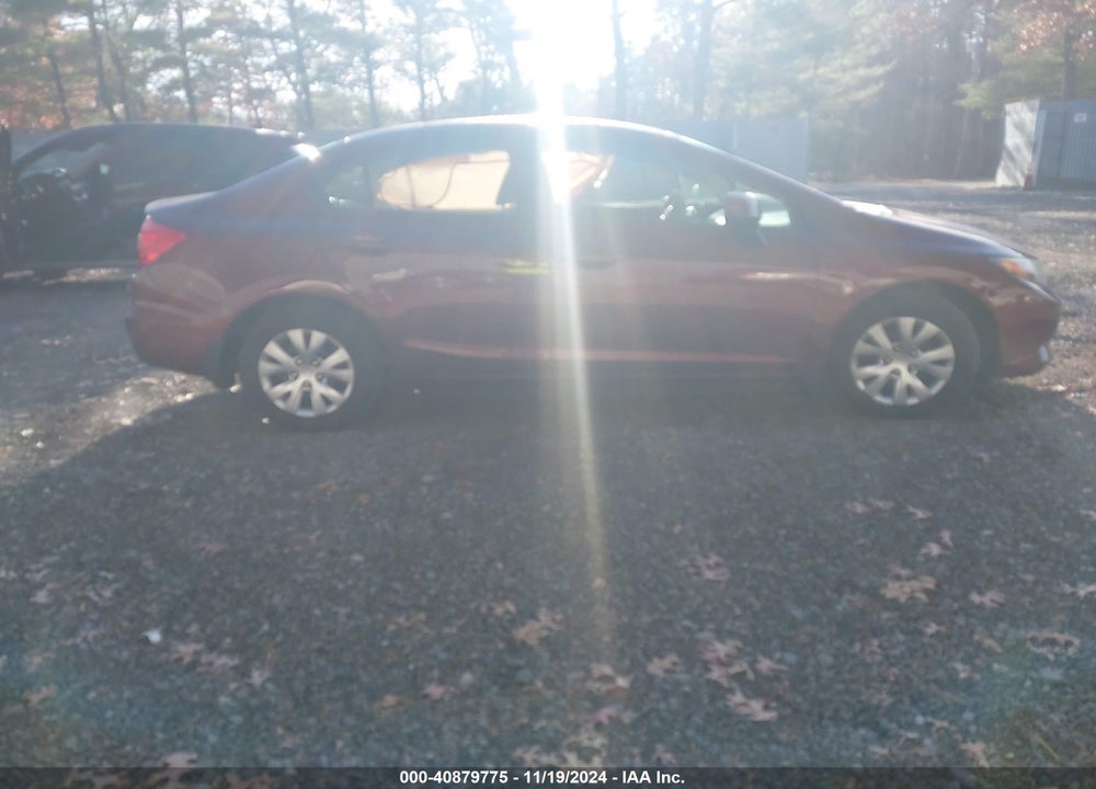 2012 HONDA CIVIC LX VIN: 19XFB2F54CE363352