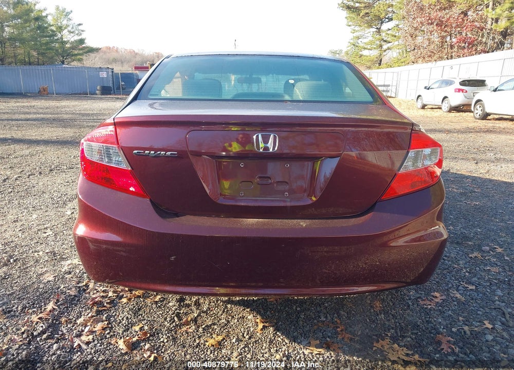 2012 HONDA CIVIC LX VIN: 19XFB2F54CE363352