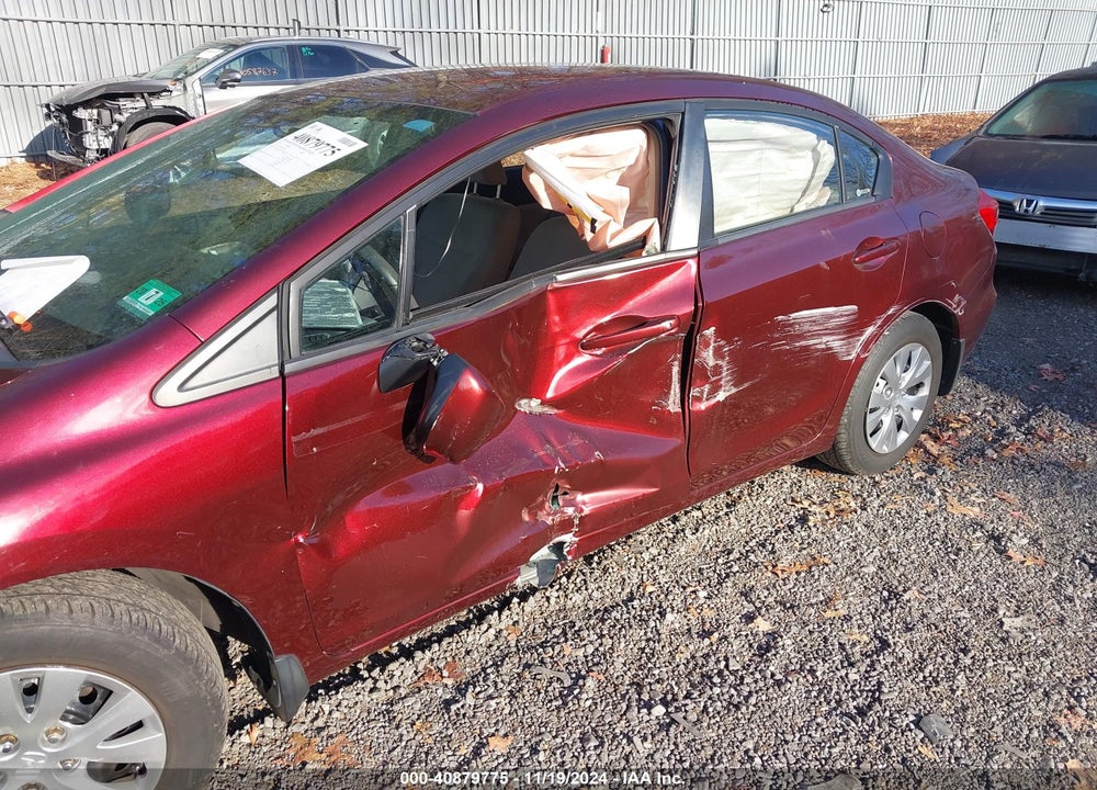 2012 HONDA CIVIC LX VIN: 19XFB2F54CE363352
