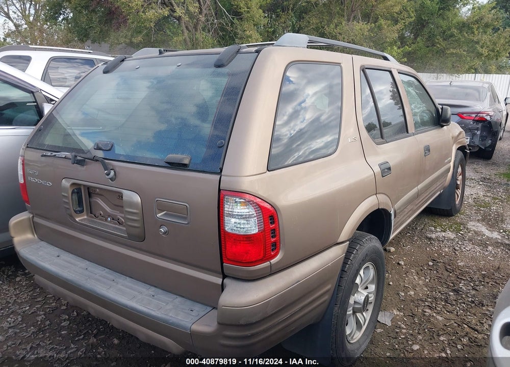 2001 ISUZU RODEO LS 3.2L V6/LSE 3.2L V6/S 3.2L V6 VIN: 4S2CK58W814311817