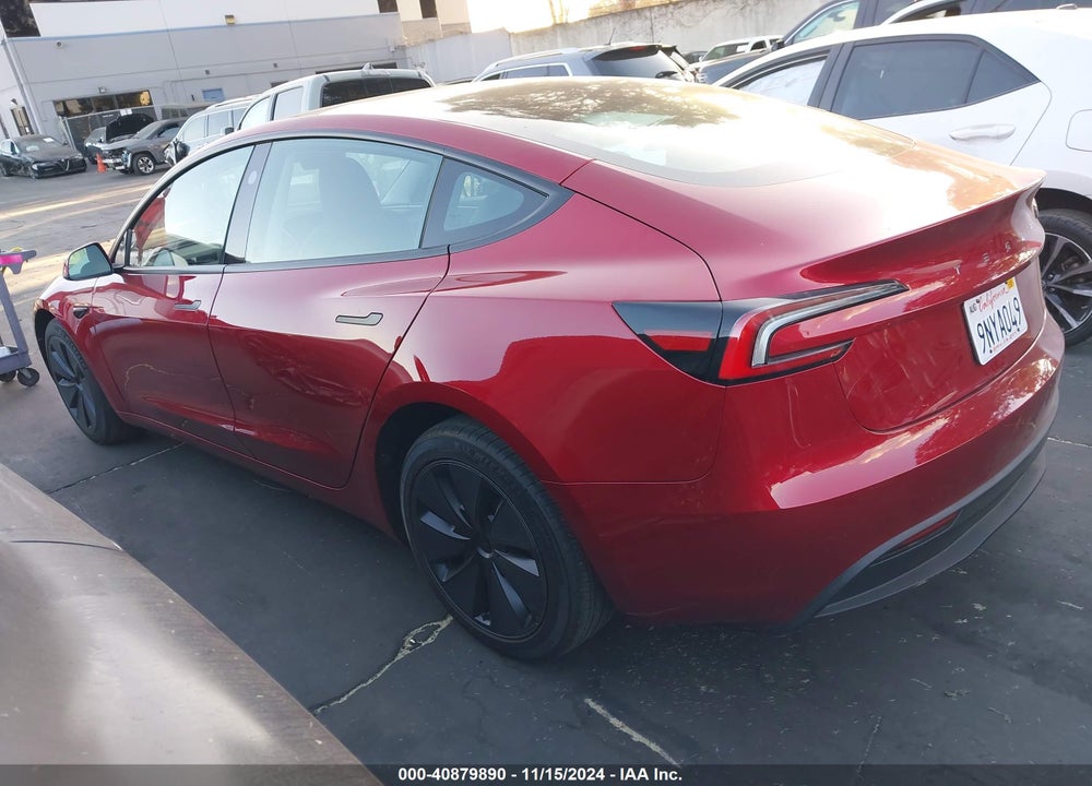 2024 TESLA MODEL 3 REAR-WHEEL DRIVE VIN: 5YJ3E1EA1RF842222