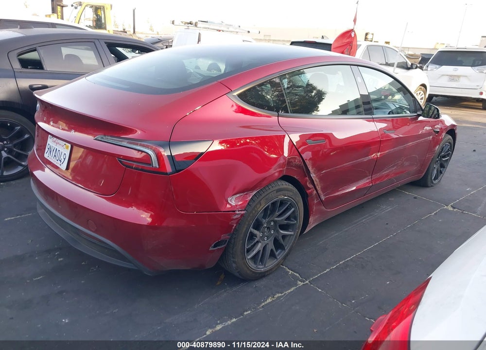 2024 TESLA MODEL 3 REAR-WHEEL DRIVE VIN: 5YJ3E1EA1RF842222