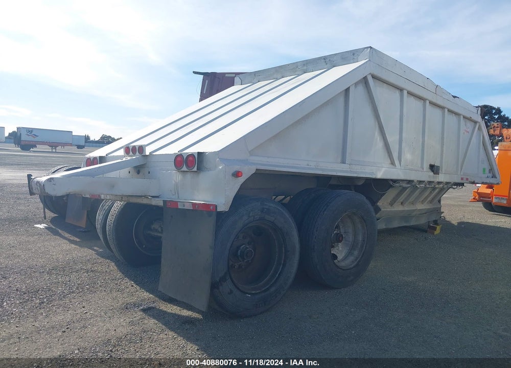 1967 BEALL TRANS-LINER BOTTOM HOPPER DUMP TRAILER VIN: 3249C67