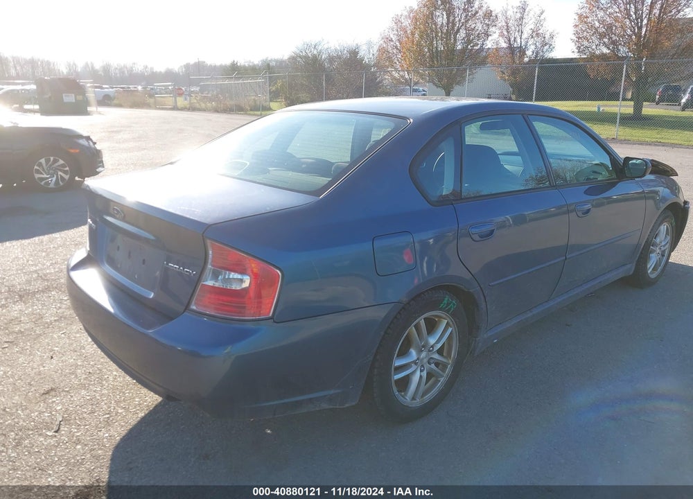 2005 SUBARU LEGACY 2.5I VIN: 4S3BL616057222705
