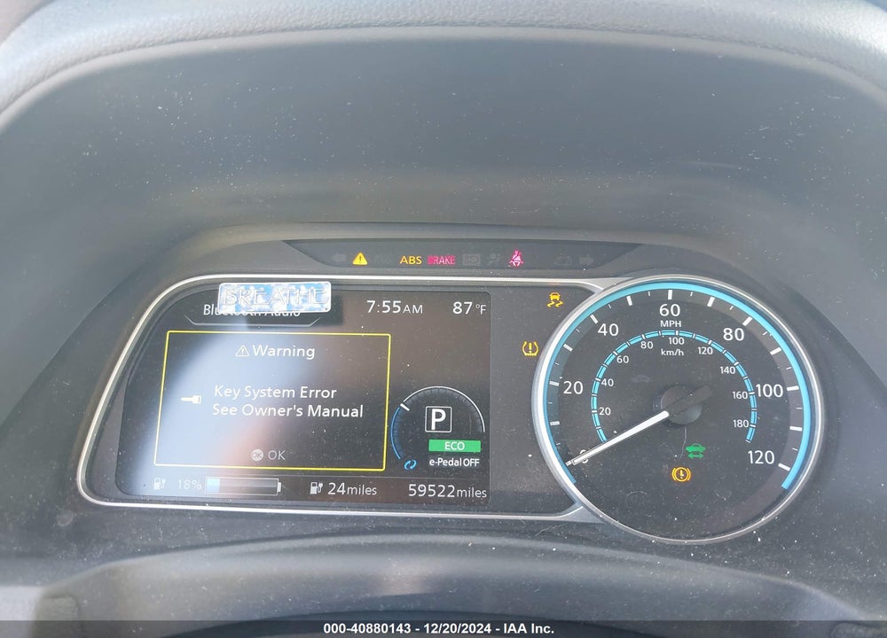 2019 NISSAN LEAF S VIN: 1N4AZ1CP0KC312870