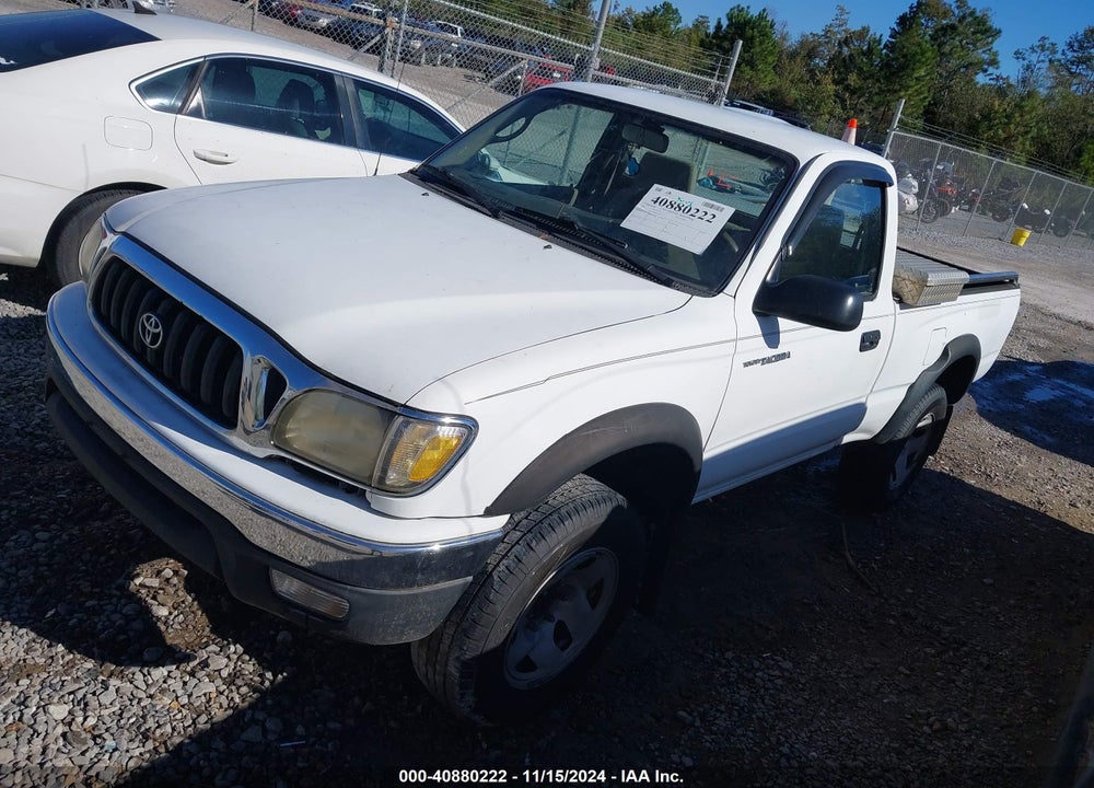 2001 TOYOTA TACOMA PRERUNNER VIN: 5TENM92N61Z854578