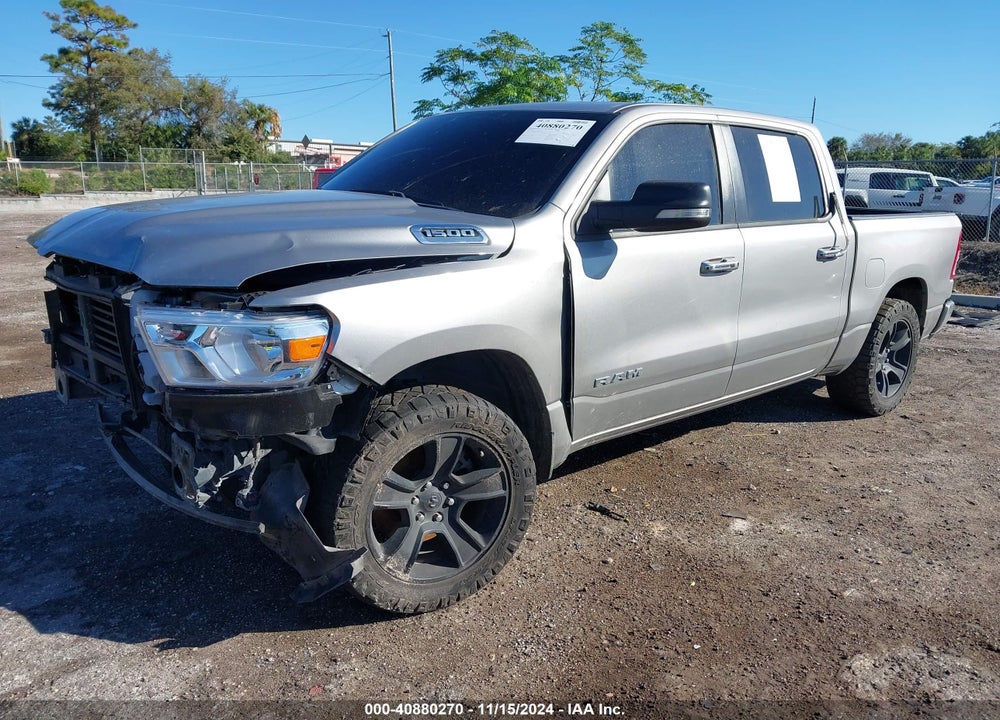 2019 RAM 1500 BIG HORN/LONE STAR 4X4 5'7 BOX VIN: 1C6RRFFG0KN909549