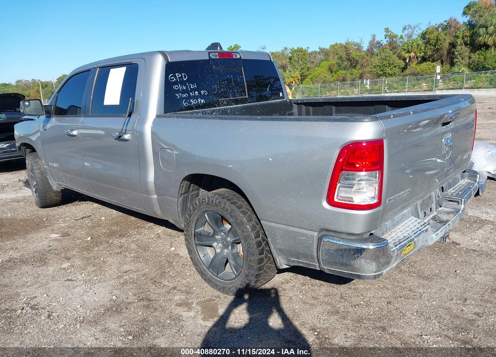 2019 RAM 1500 BIG HORN/LONE STAR 4X4 5'7 BOX VIN: 1C6RRFFG0KN909549