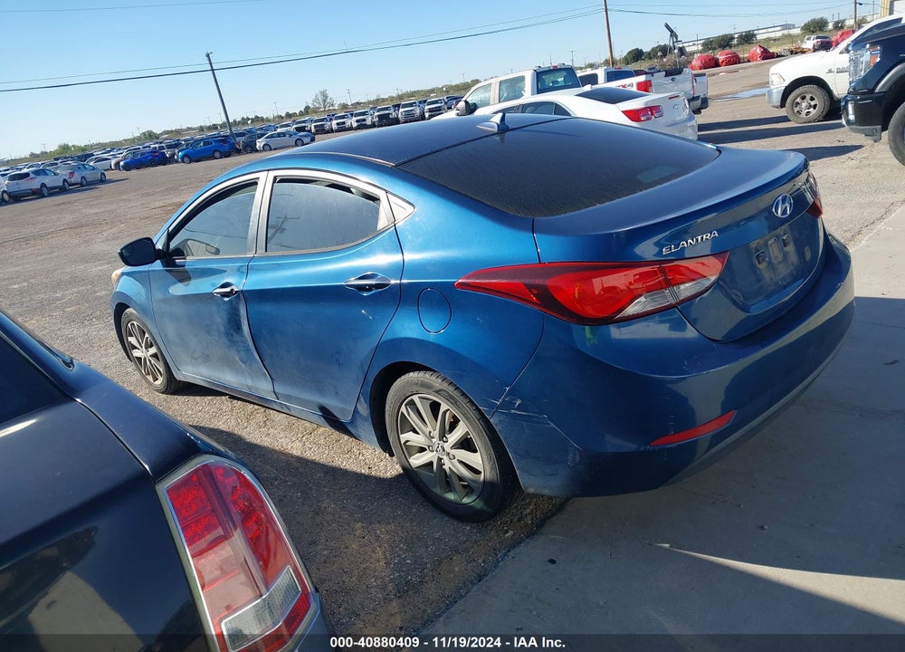 2016 HYUNDAI ELANTRA SE VIN: KMHDH4AE8GU491198