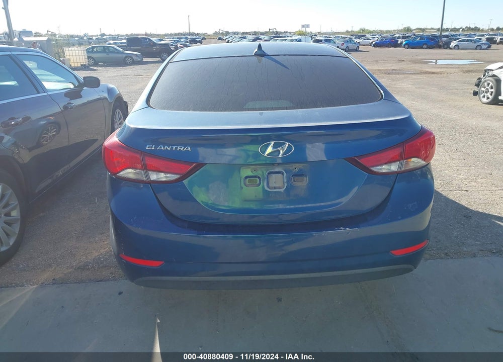 2016 HYUNDAI ELANTRA SE VIN: KMHDH4AE8GU491198