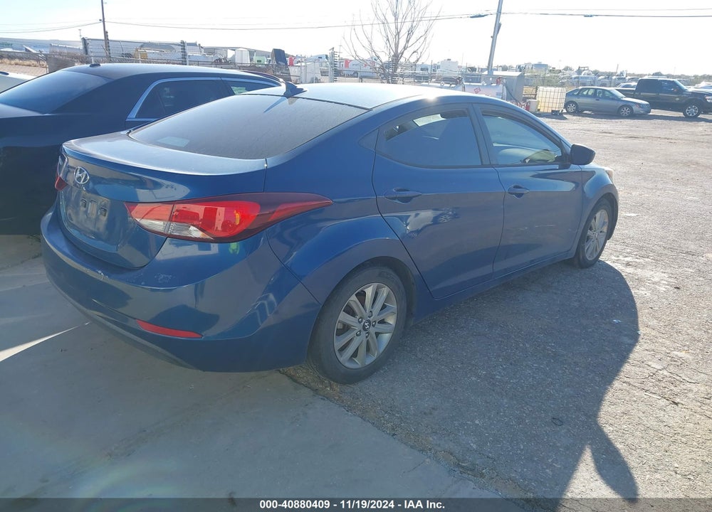2016 HYUNDAI ELANTRA SE VIN: KMHDH4AE8GU491198