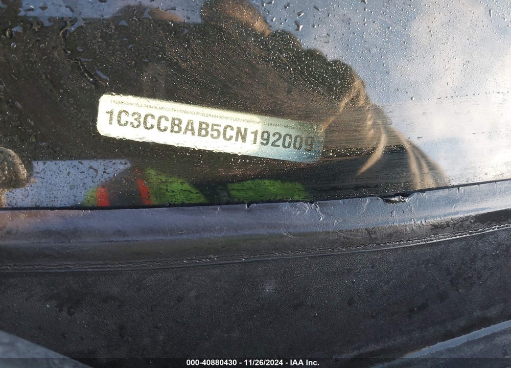 2012 CHRYSLER 200 LX VIN: 1C3CCBAB5CN192009
