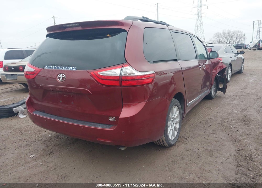 2015 TOYOTA SIENNA XLE LIMITED VIN: 5TDDK3DC1FS101961