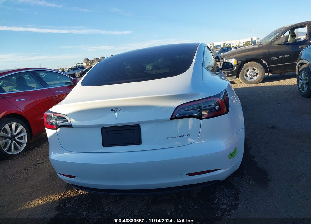 2022 TESLA MODEL 3 LONG RANGE DUAL MOTOR ALL-WHEEL DRIVE VIN: 5YJ3E1EB1NF137536