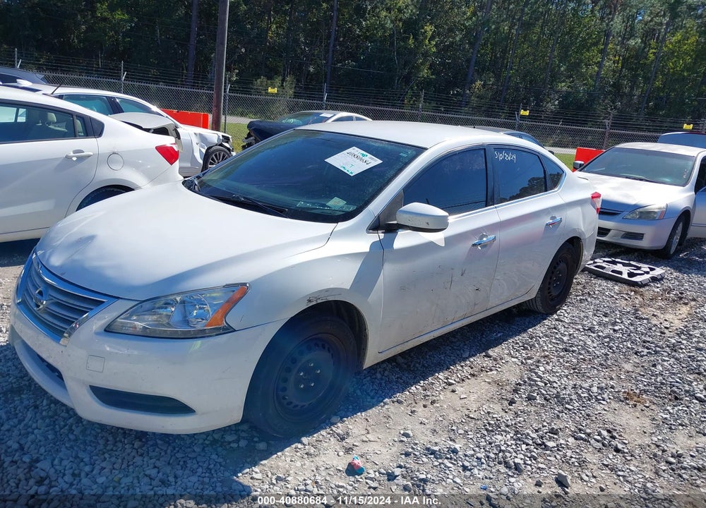 2014 NISSAN SENTRA SV VIN: 3N1AB7AP5EL665329
