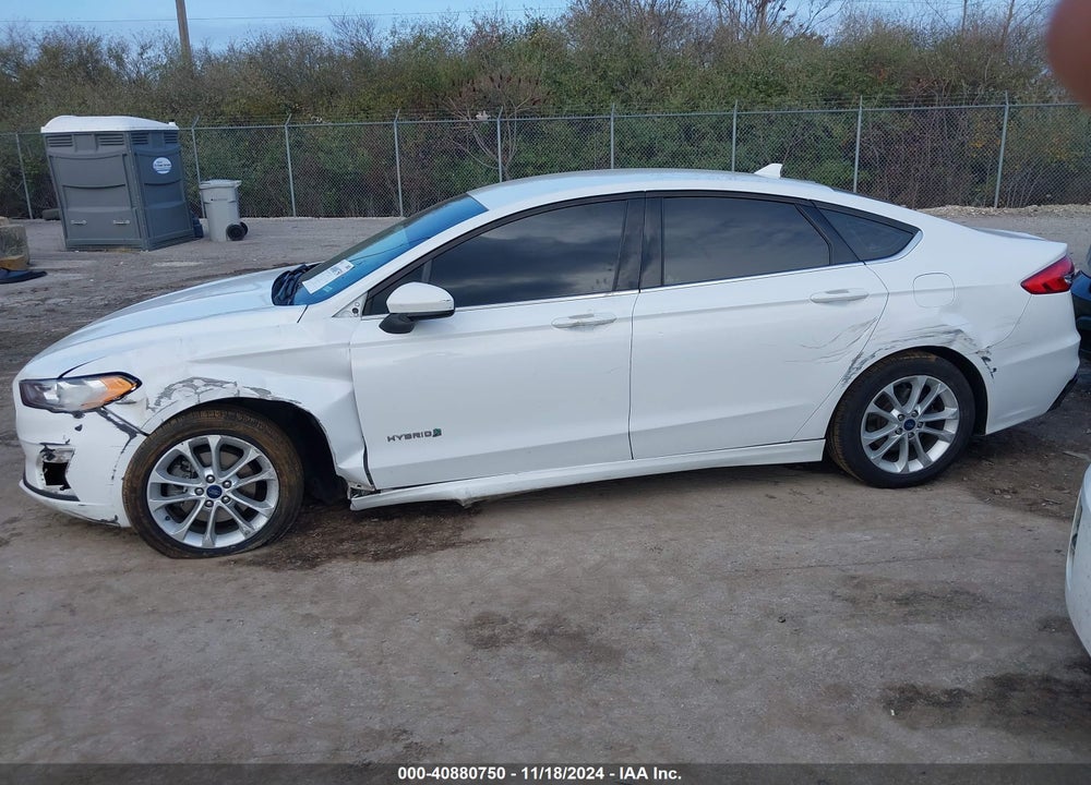 2019 FORD FUSION HYBRID SE VIN: 3FA6P0LU8KR222797