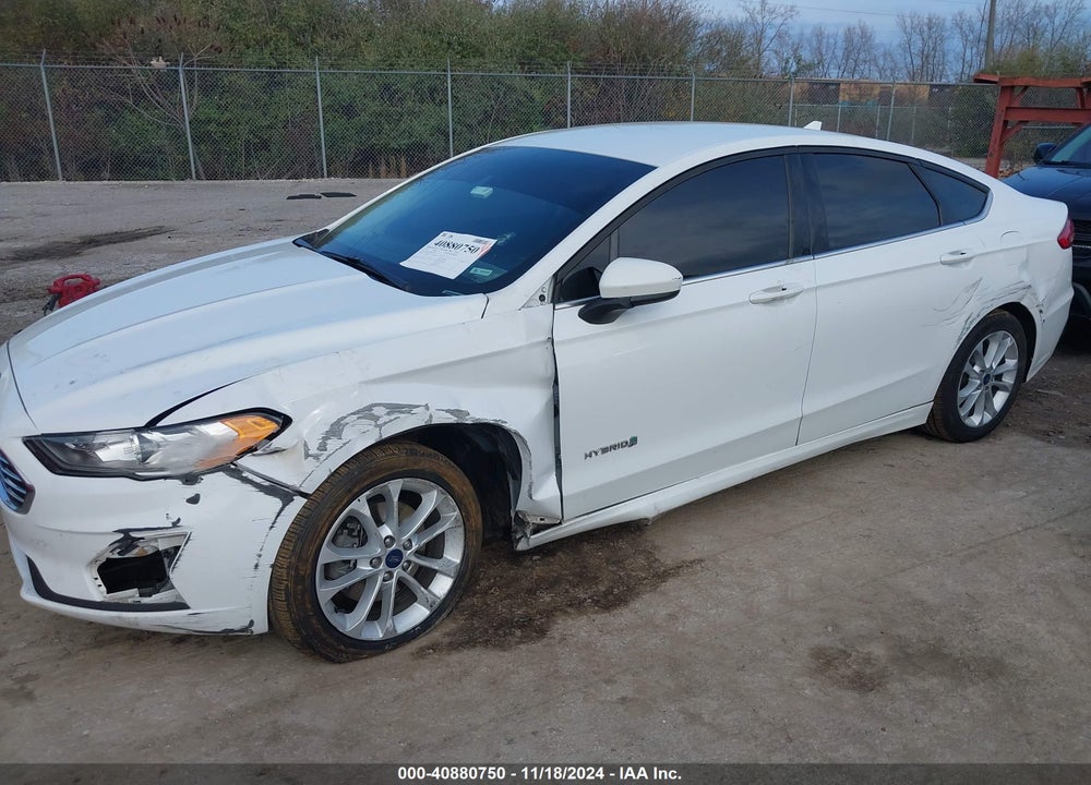 2019 FORD FUSION HYBRID SE VIN: 3FA6P0LU8KR222797