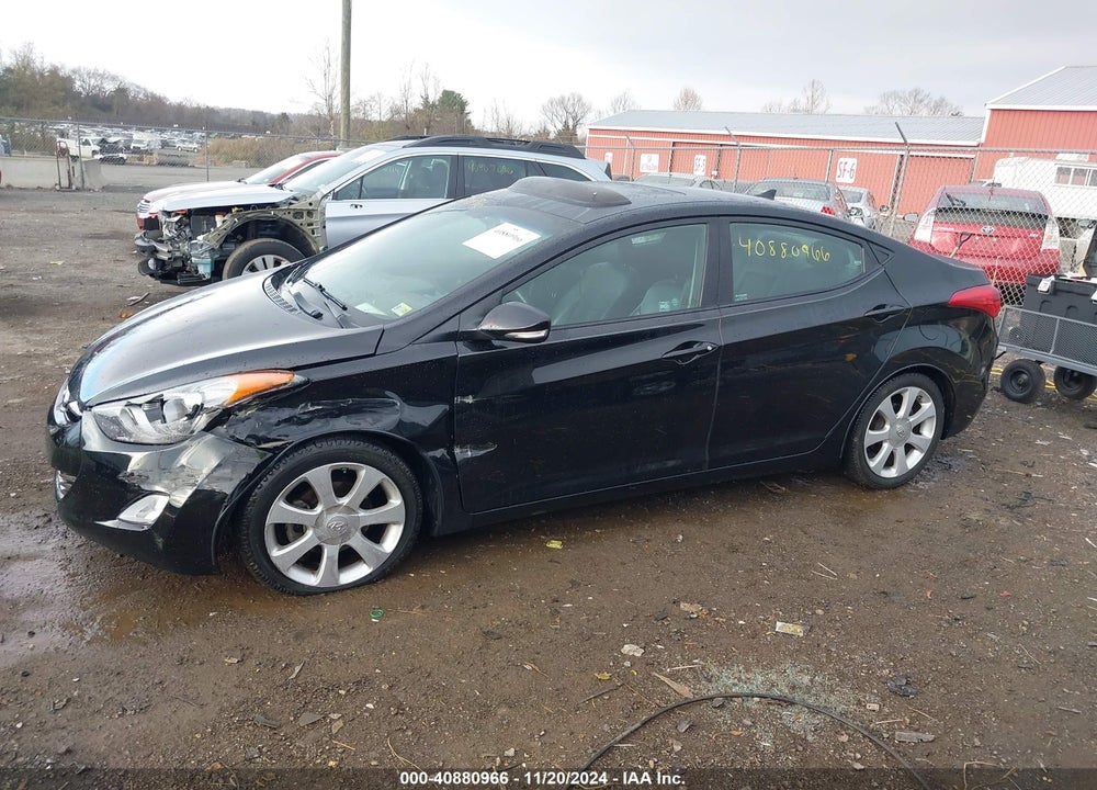 2013 HYUNDAI ELANTRA LIMITED VIN: 5NPDH4AEXDH207001