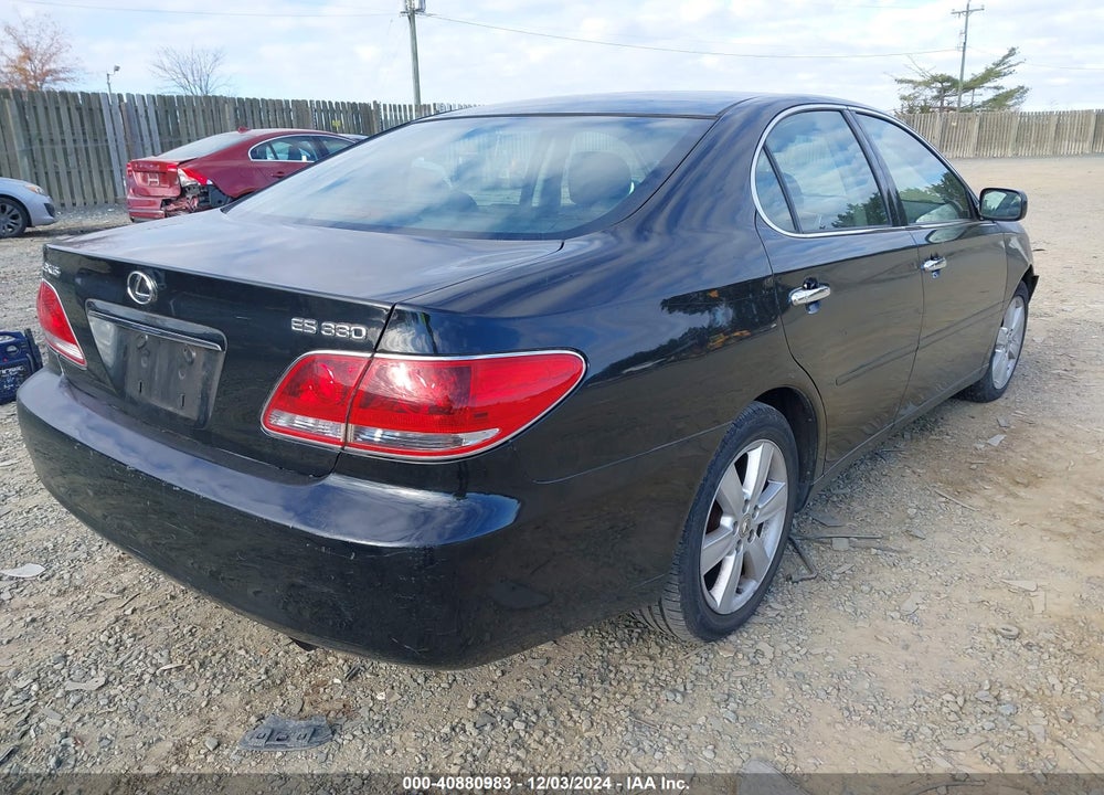 2005 LEXUS ES 330 VIN: JTHBA30GX55125570