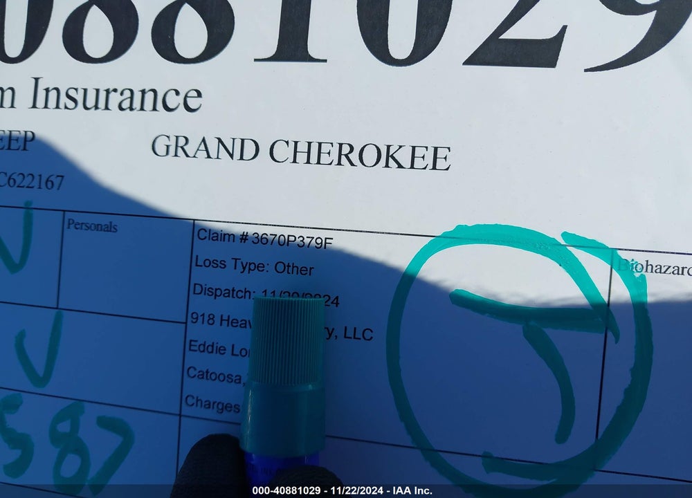 2021 JEEP GRAND CHEROKEE LAREDO X 4X4 VIN: 1C4RJFAG0MC622167