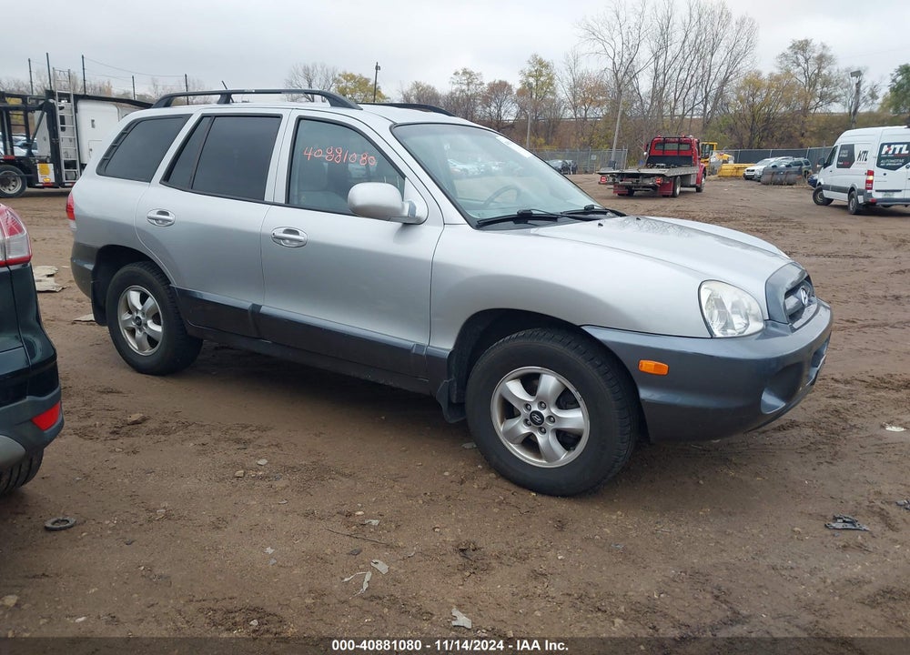 2005 HYUNDAI SANTA FE GLS VIN: KM8SC73DX5U006990