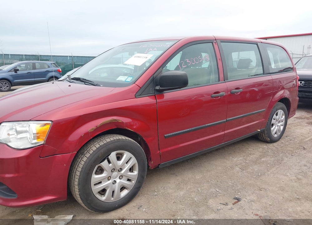 2015 DODGE GRAND CARAVAN AMERICAN VALUE PKG VIN: 2C4RDGBG1FR600720