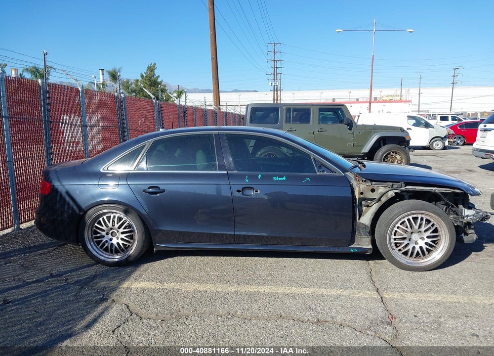 2014 AUDI A4 2.0T PREMIUM VIN: WAUAFAFL2EN037116