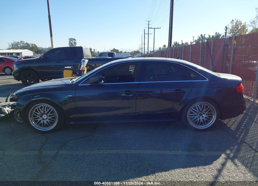 2014 AUDI A4 2.0T PREMIUM VIN: WAUAFAFL2EN037116