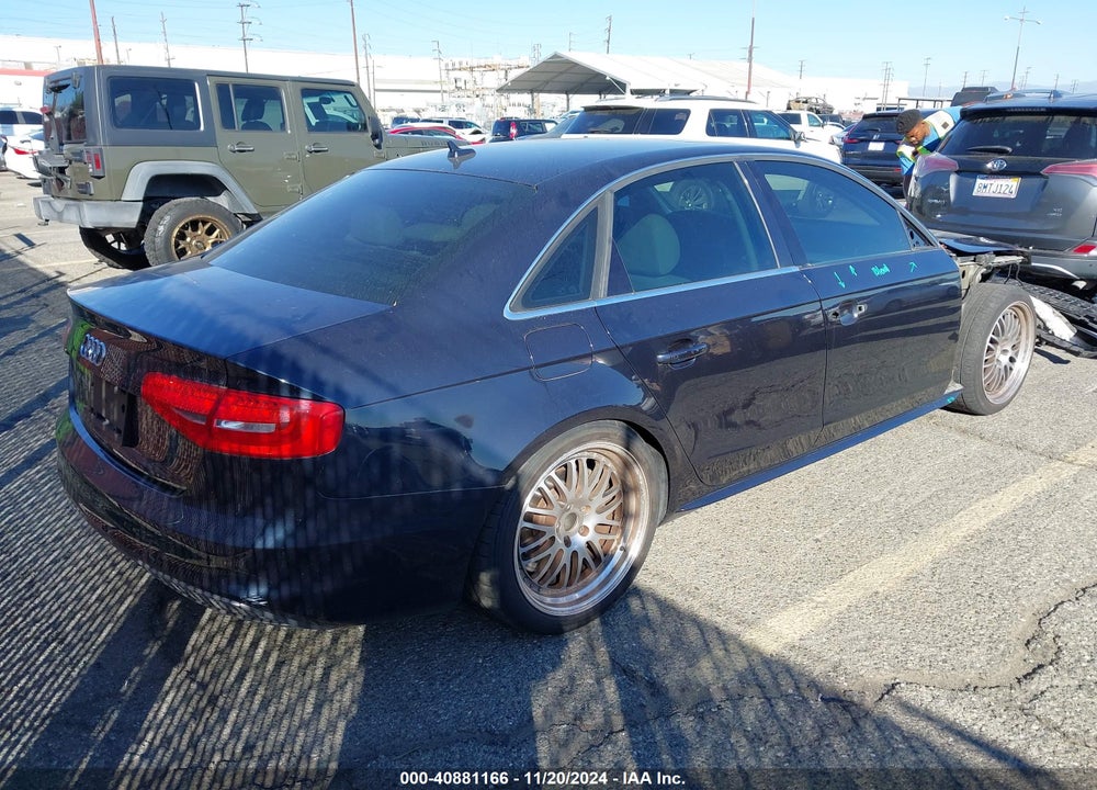 2014 AUDI A4 2.0T PREMIUM VIN: WAUAFAFL2EN037116