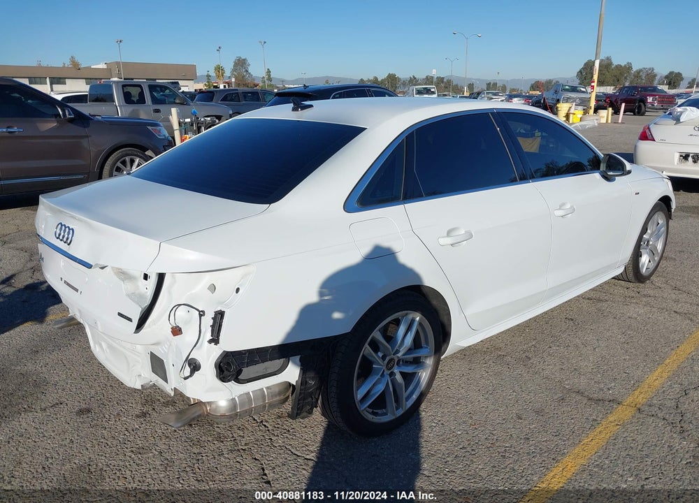 2024 AUDI A4 PREMIUM 45 TFSI S LINE QUATTRO S TRONIC VIN: WAUDAAF41RN011892