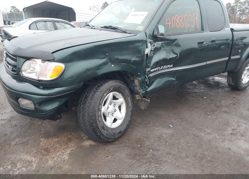 2001 TOYOTA TUNDRA LTD V8 VIN: 5TBBT48141S128379