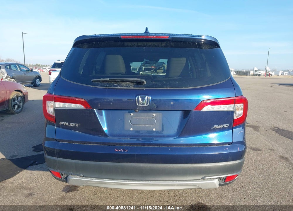 2019 HONDA PILOT VIN: 5FNYF6H58KB099059