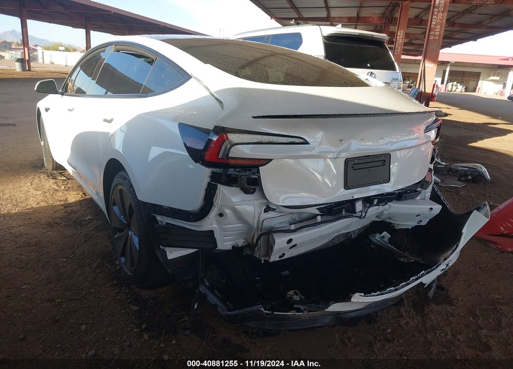 2024 TESLA MODEL 3 REAR-WHEEL DRIVE VIN: 5YJ3E1EA0RF855902