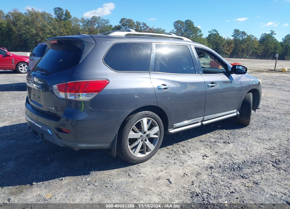2014 NISSAN PATHFINDER PLATINUM VIN: 5N1AR2MN5EC600137