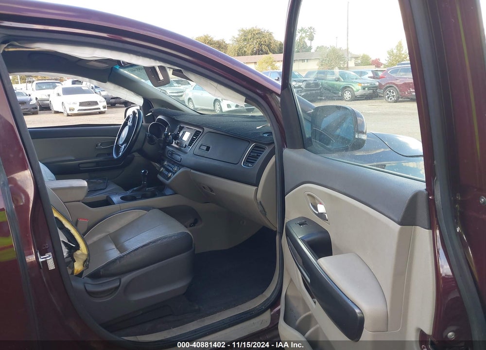 2016 KIA SEDONA VIN: KNDMB5C1XG6214322