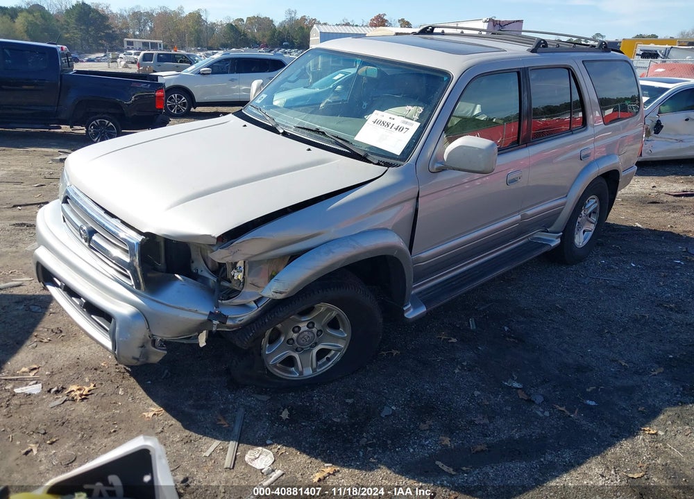 2000 TOYOTA 4RUNNER LIMITED V6 VIN: JT3HN87R7Y9038697