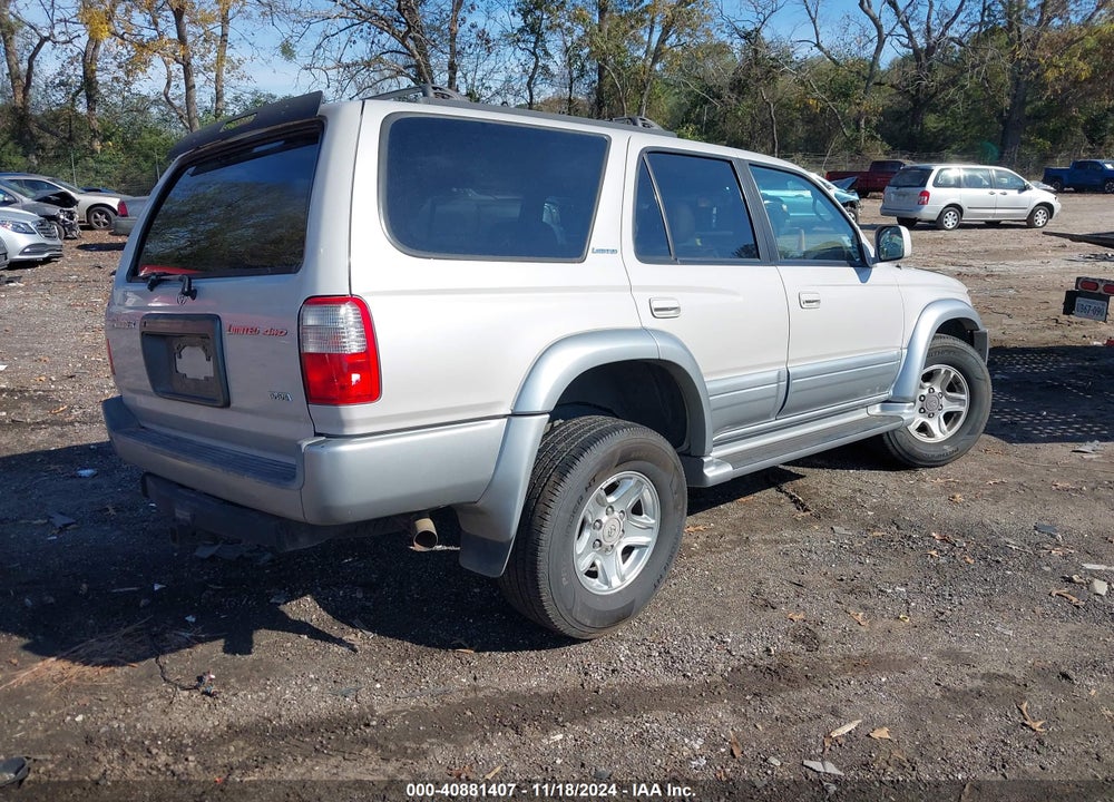 2000 TOYOTA 4RUNNER LIMITED V6 VIN: JT3HN87R7Y9038697