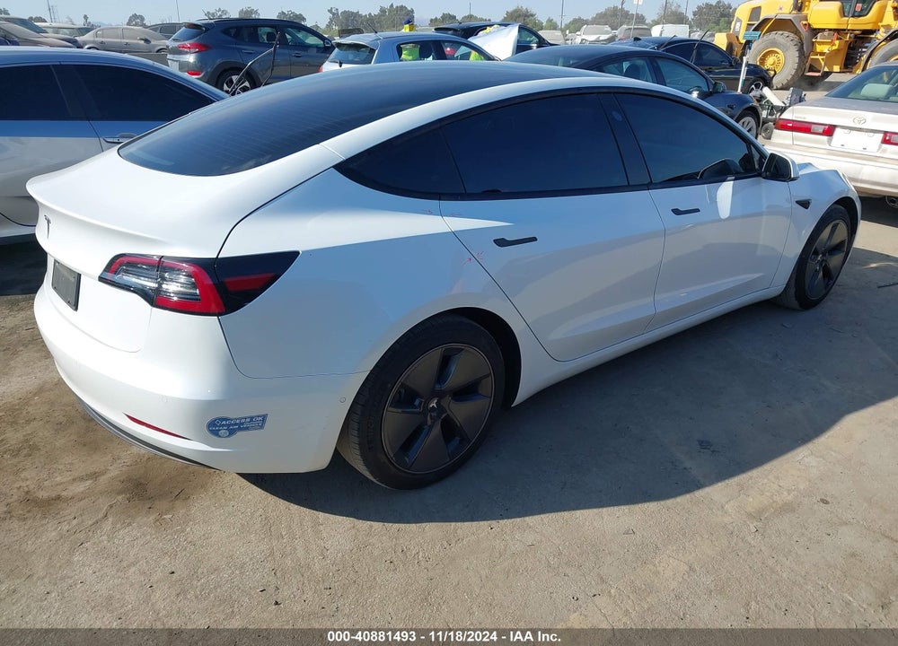 2021 TESLA MODEL 3 STANDARD RANGE PLUS REAR-WHEEL DRIVE VIN: 5YJ3E1EA0MF002148