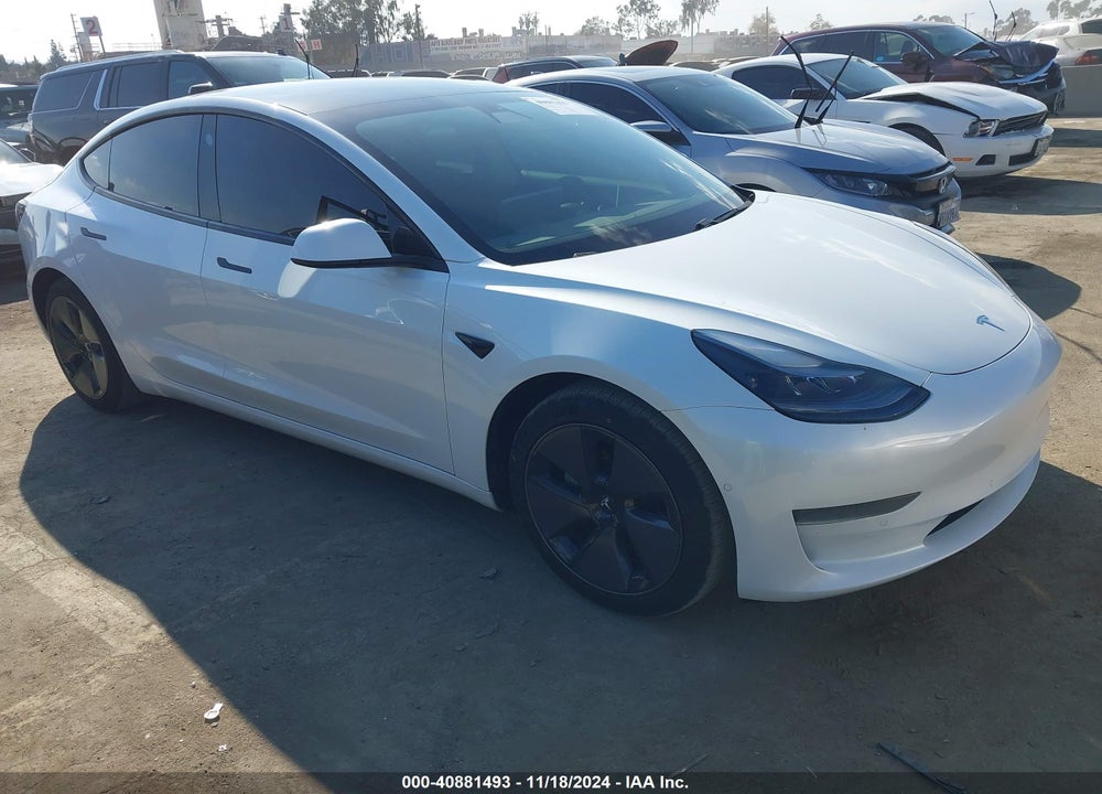 2021 TESLA MODEL 3 STANDARD RANGE PLUS REAR-WHEEL DRIVE VIN: 5YJ3E1EA0MF002148